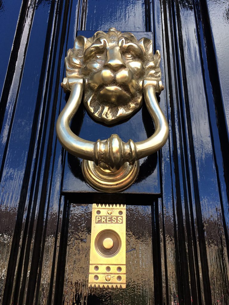 Antique Lion Head Door Knocker