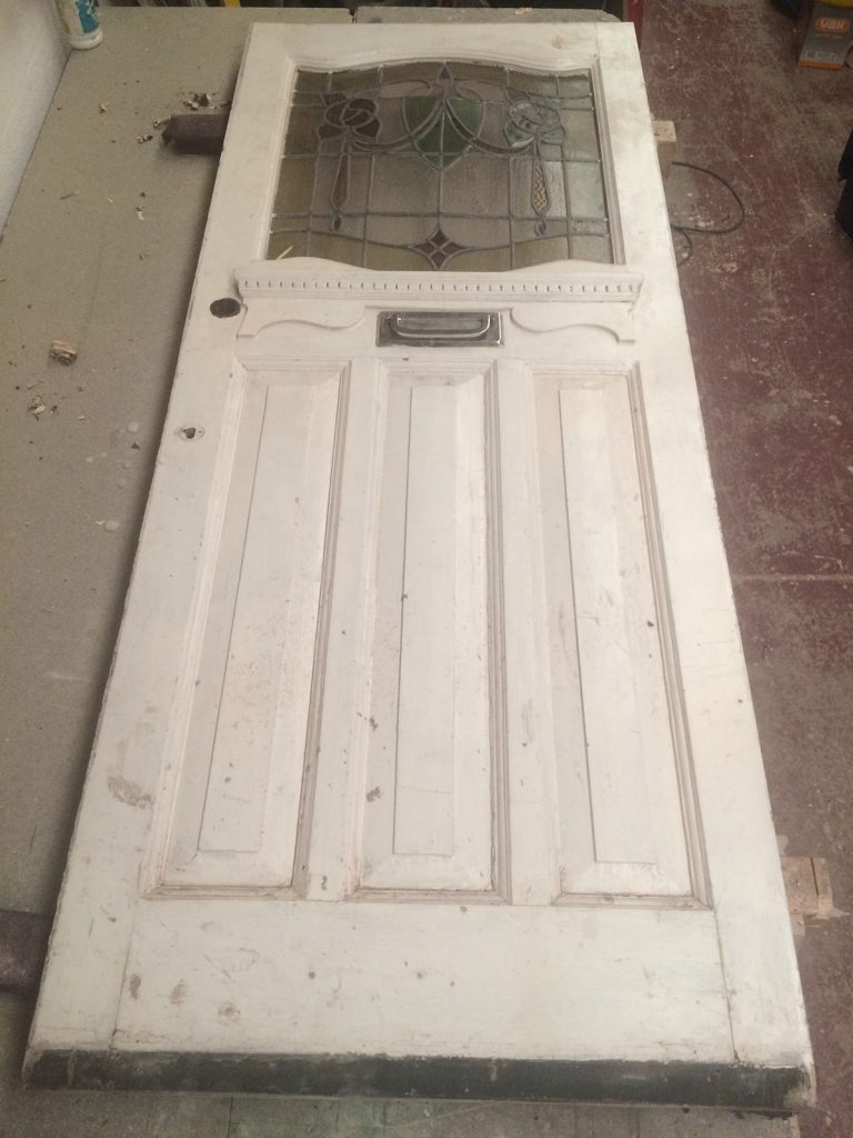 Jessica's 1930s front door for restoration