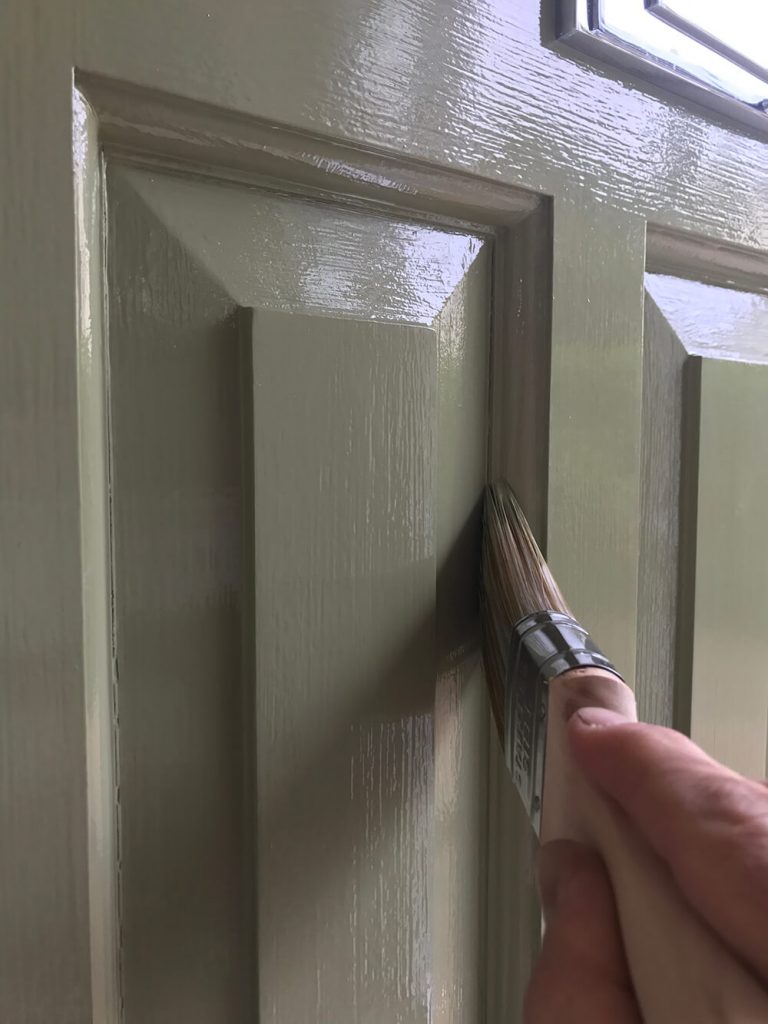 Painting cracks around door panels