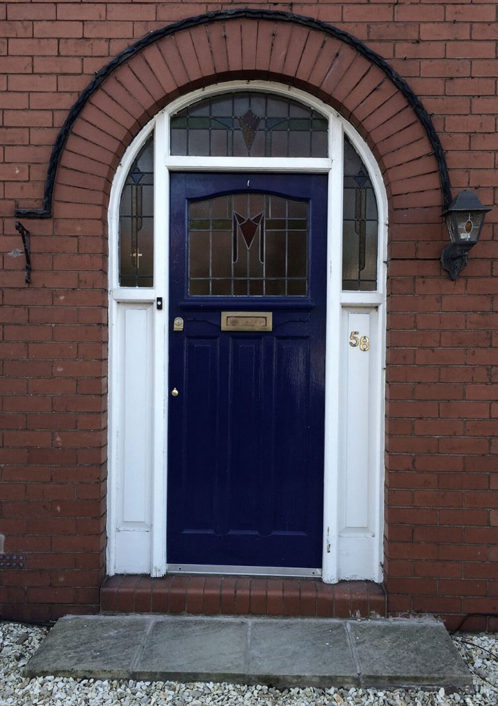 Phils 1930s front door restoration before