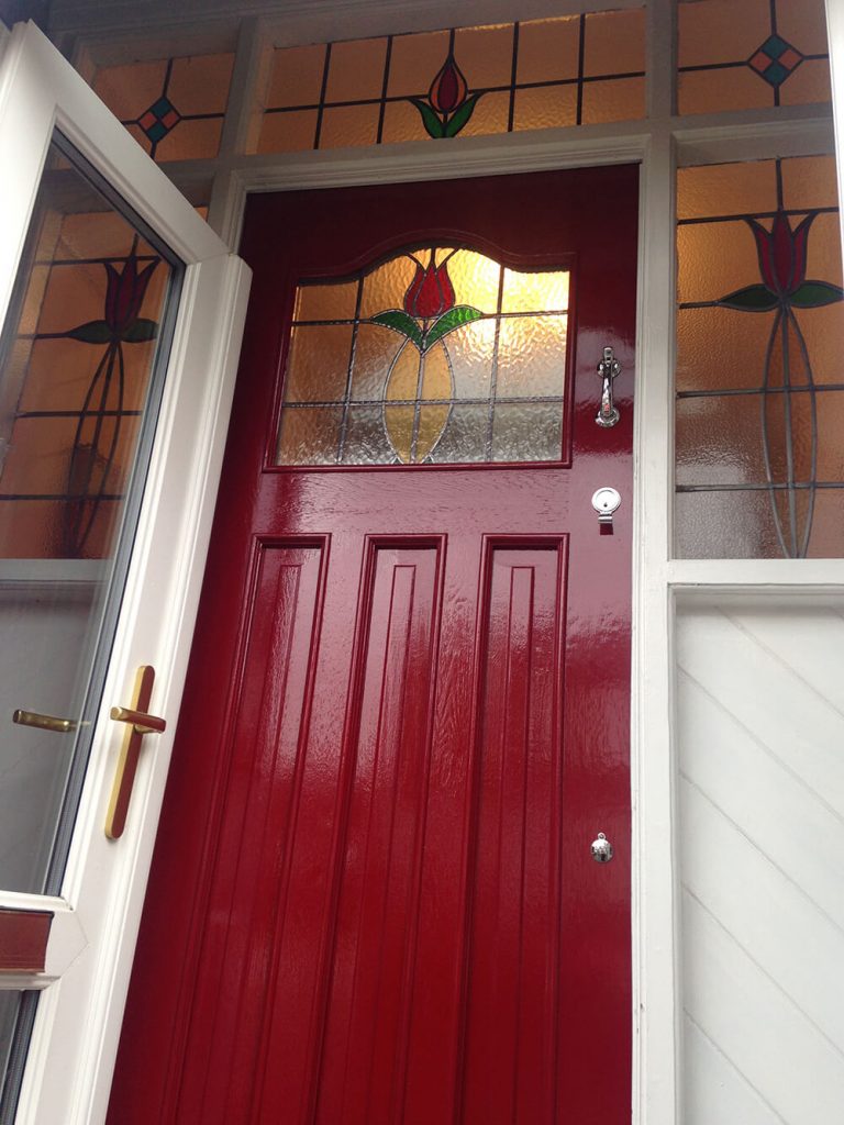 Red 1930's Front Door