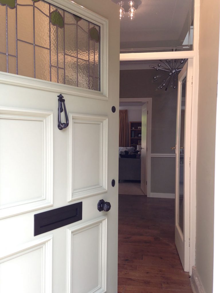 Solid hardwood period front door, made to order