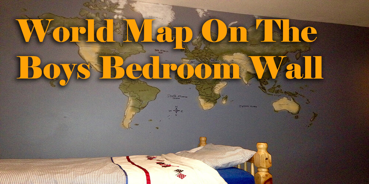 World Map Mural