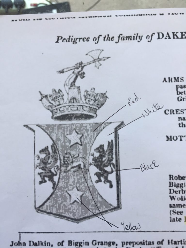 Dakeyne family crest