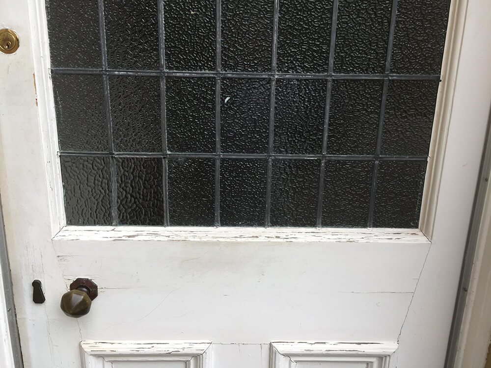Front door before restoration