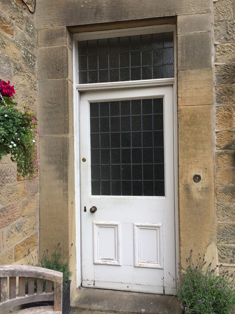 Georgian front door before restoration