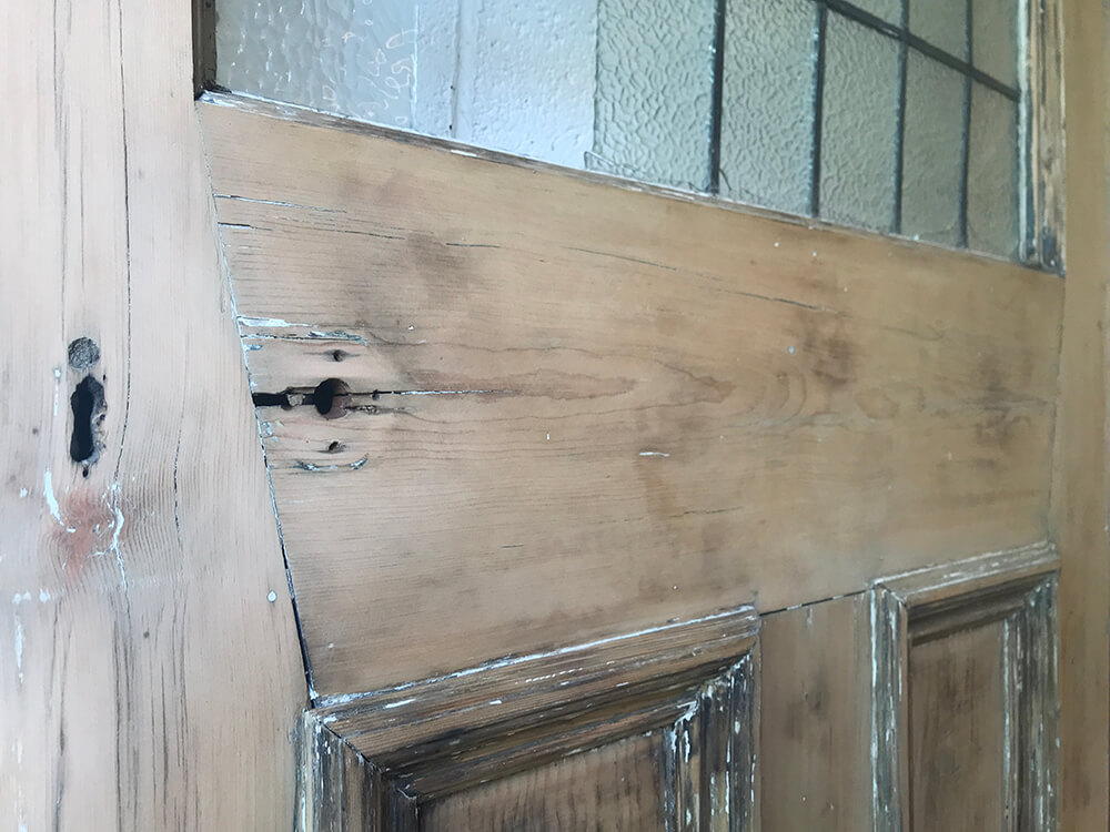Georgian front door stripped