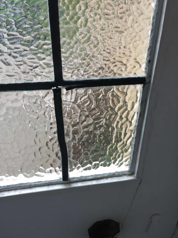 Old Georgian leaded glass