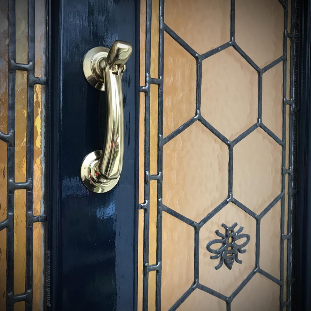 Brass front door furniture