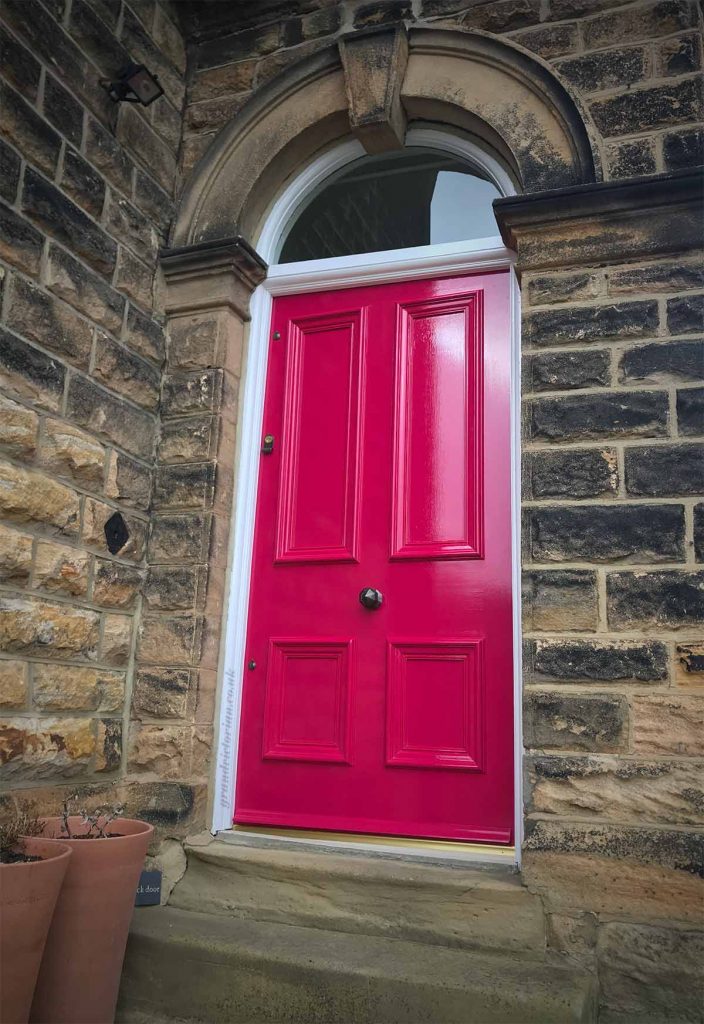 Katherine's Pink Victorian front door in Leeds 2-LS14-3AS