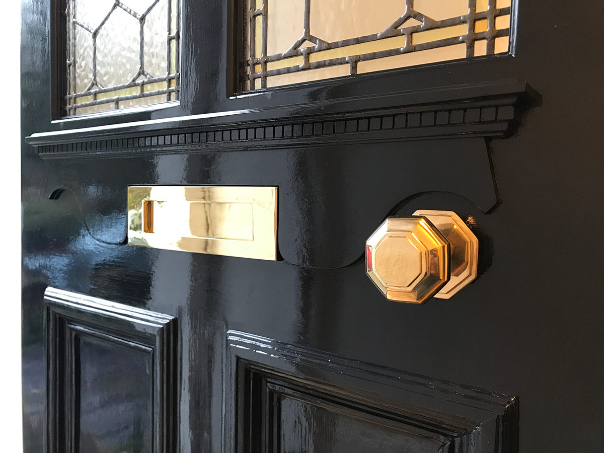 New shelf on Victorian front door New shelf on Victorian front door
