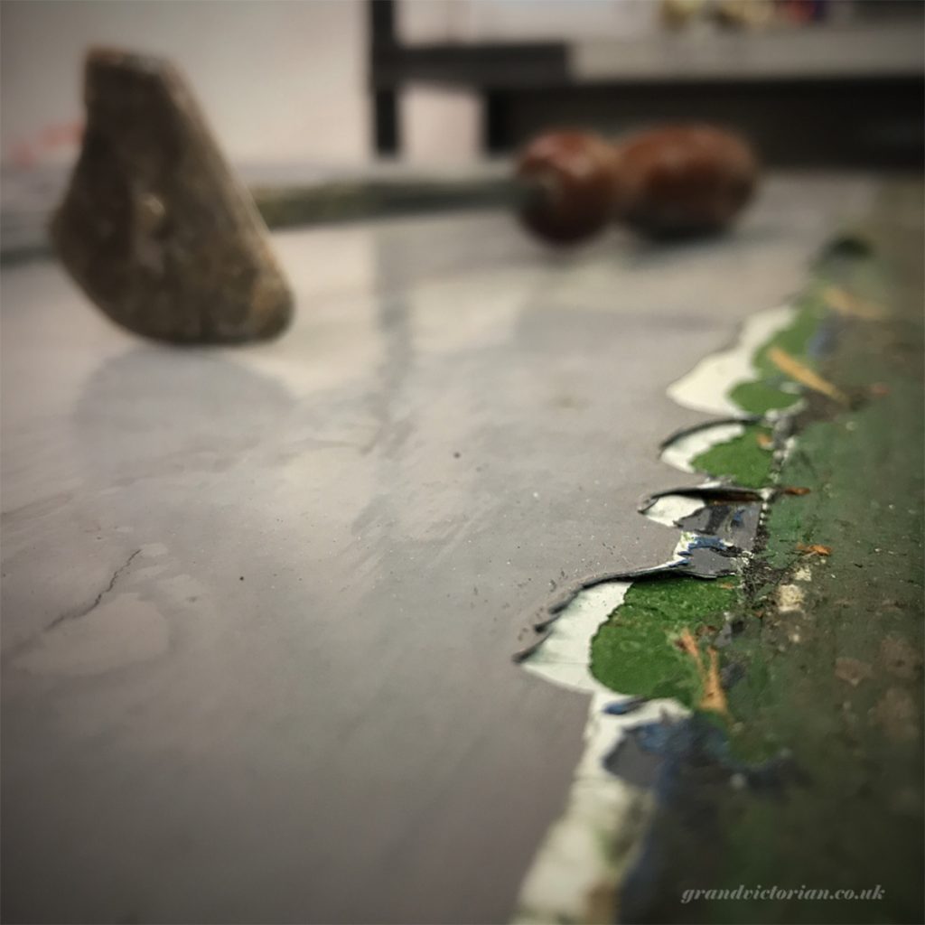 Stripping layers of paint