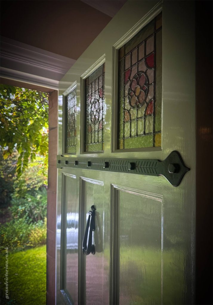 Brass house name plaque restoration in Helsby - 128WA60QS