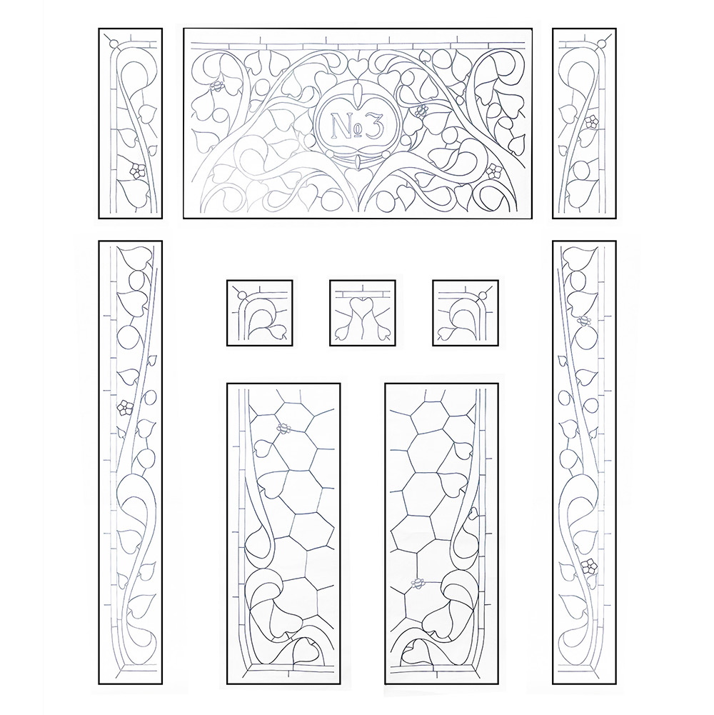 final-drawing-for-art-nouveau-leafy-leaded-glass