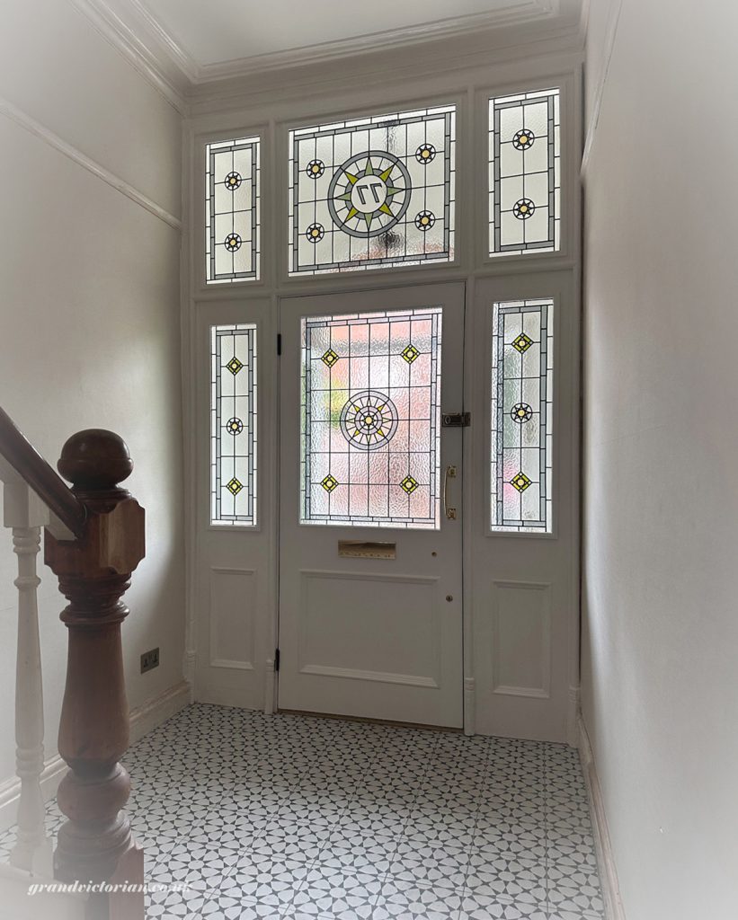 Victorian front door restoration in Didbbury glazing - 77-M202JL