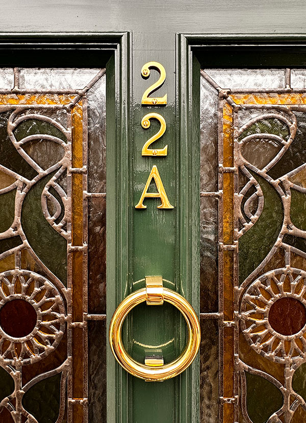 Marcus Heritage Brass front door furniture