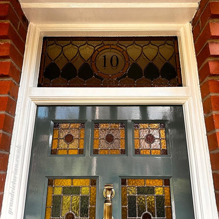 Authentic Victorian leaded fanlight in Chorlton